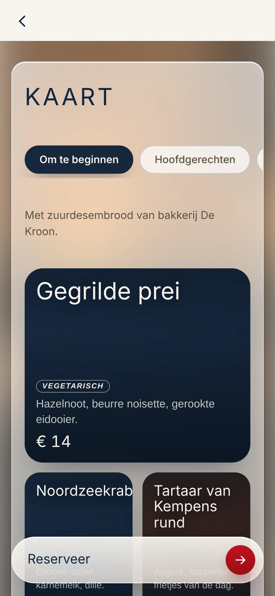 De kaart van de zaak